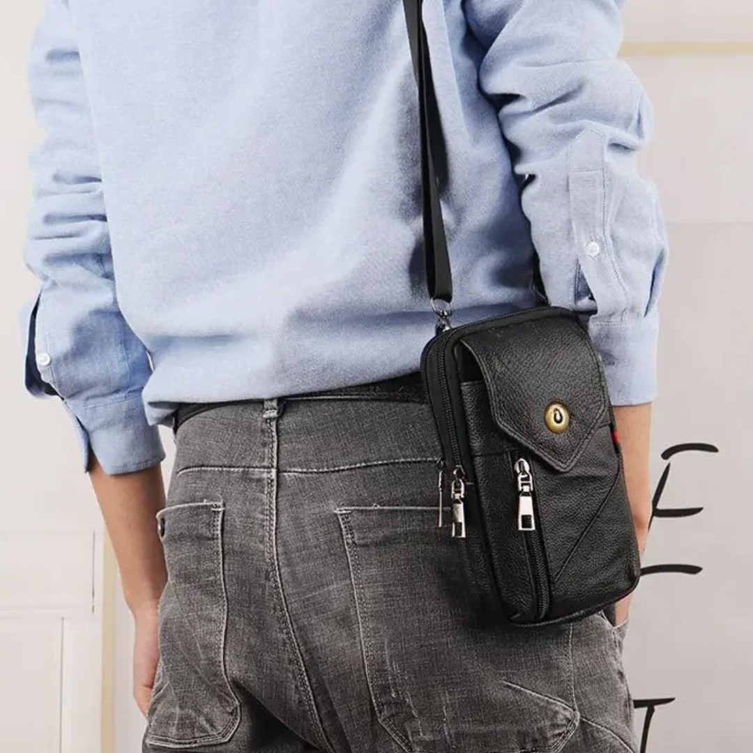 Pochette En Cuir Véritable 100%