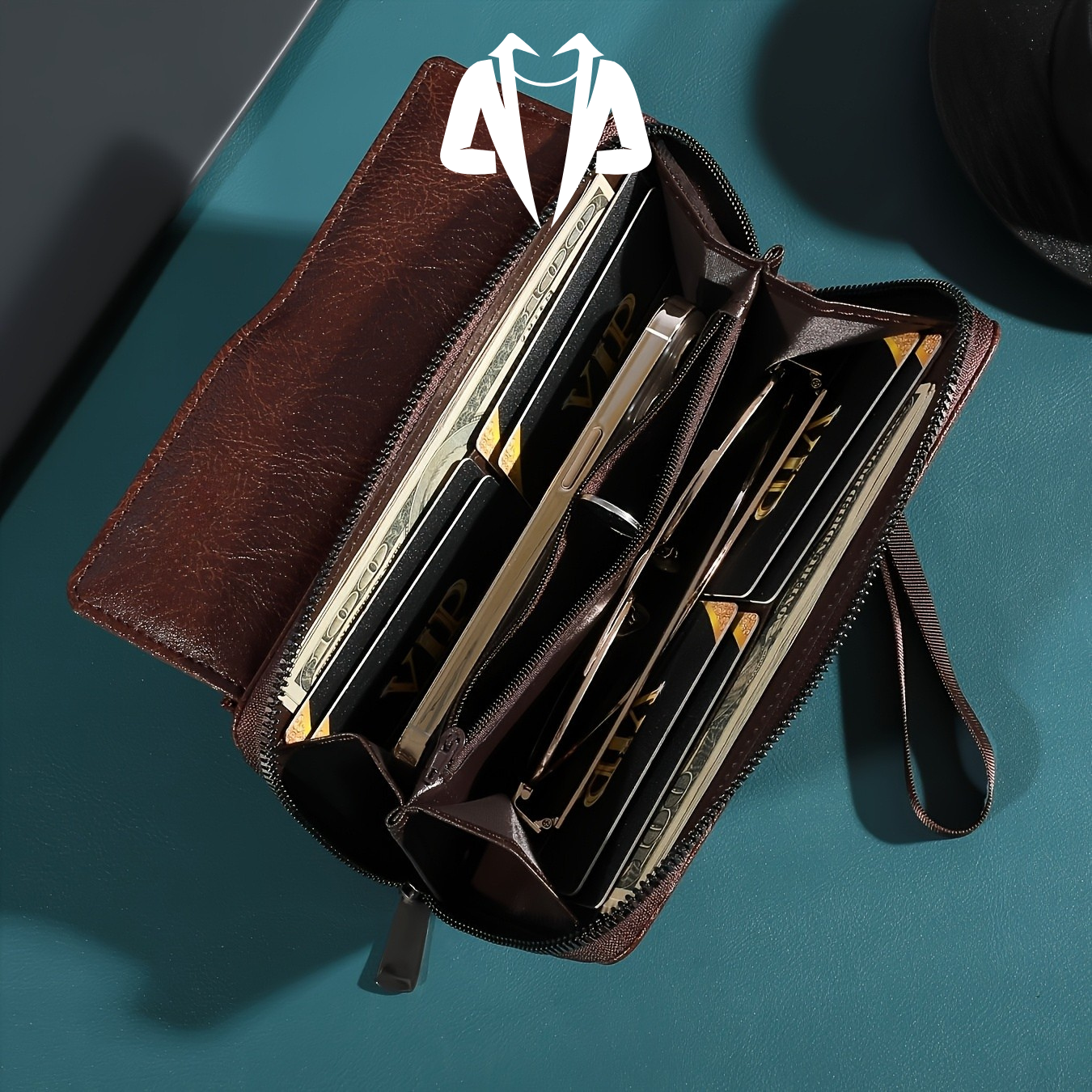 Pochette ANIK En Cuir Avec Dragonne