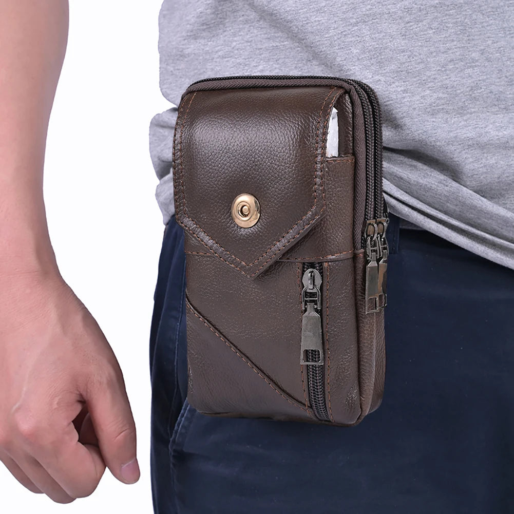 Pochette En Cuir Véritable 100%
