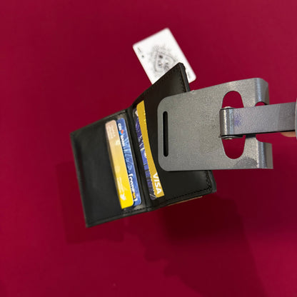 Portefeuille Slim en Cuir PU Simple