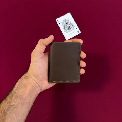 Portefeuille Slim en Cuir PU Simple