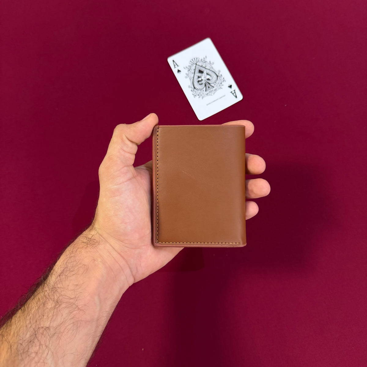 Portefeuille Slim en Cuir PU Simple