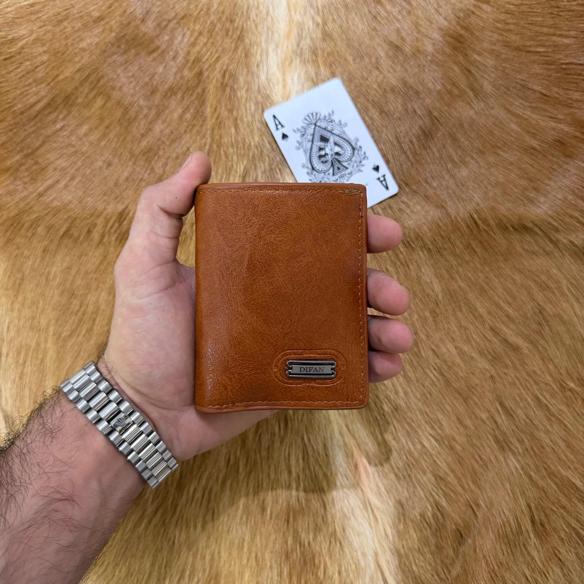 Portefeuille DIFAN Slim en Cuir 100%