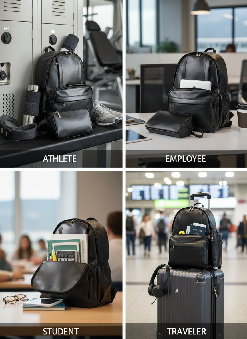 SAC À DOS+POCHETTE ANIKMEN