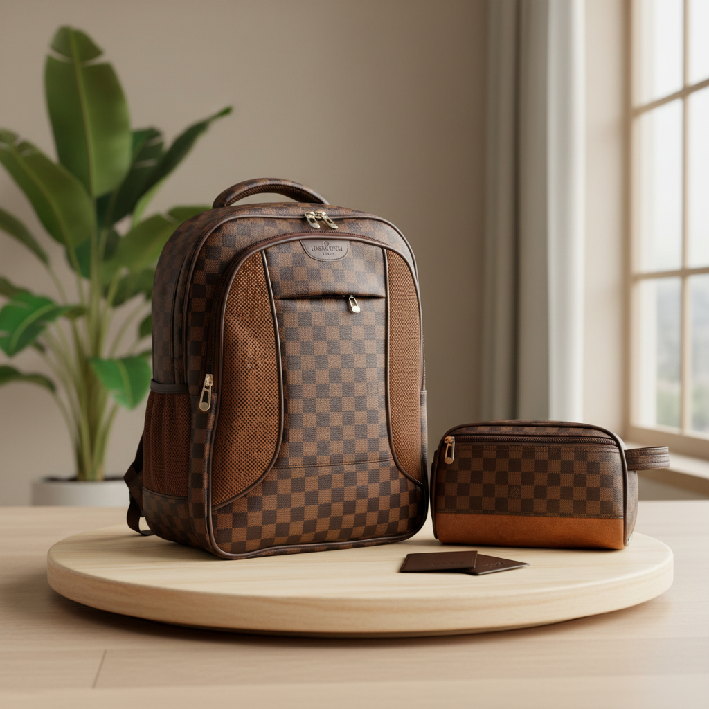 Pack Cartable+ Pochette +Porte-cartes LV