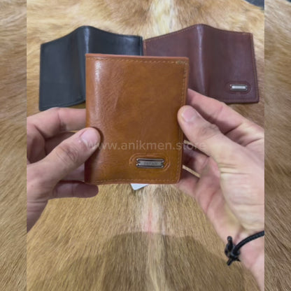 Portefeuille DIFAN Slim en Cuir 100%