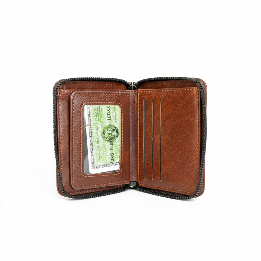 Pack 2 Portefeuille Marron Promotion